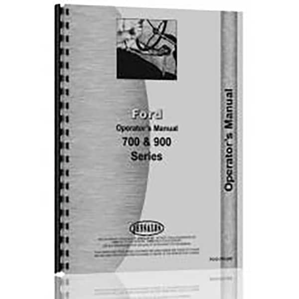Aftermarket Operators Manual Fits Ford 700 And 900 JS FO O 700 900 RAP71339 - main